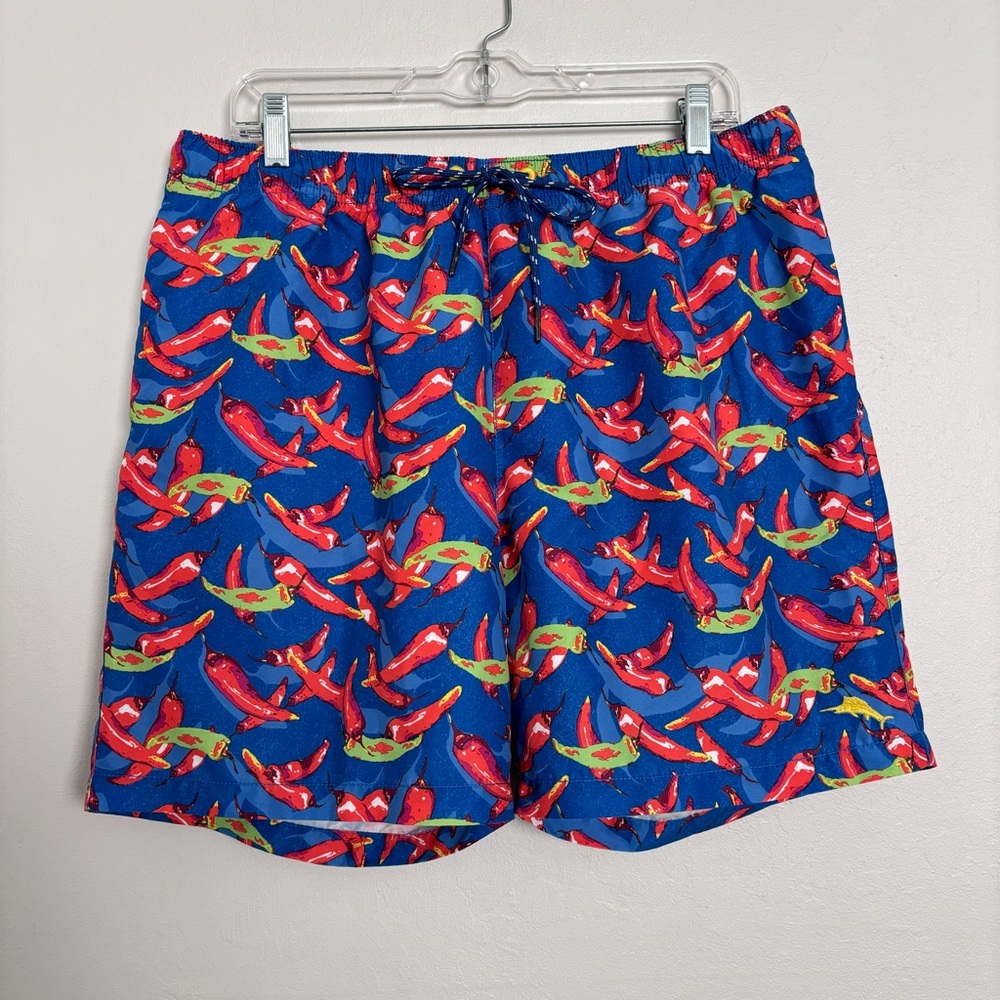 Tommy Bahama Relax Chili Pepper Swim Shorts Trunks Men’s Large Liner Beach